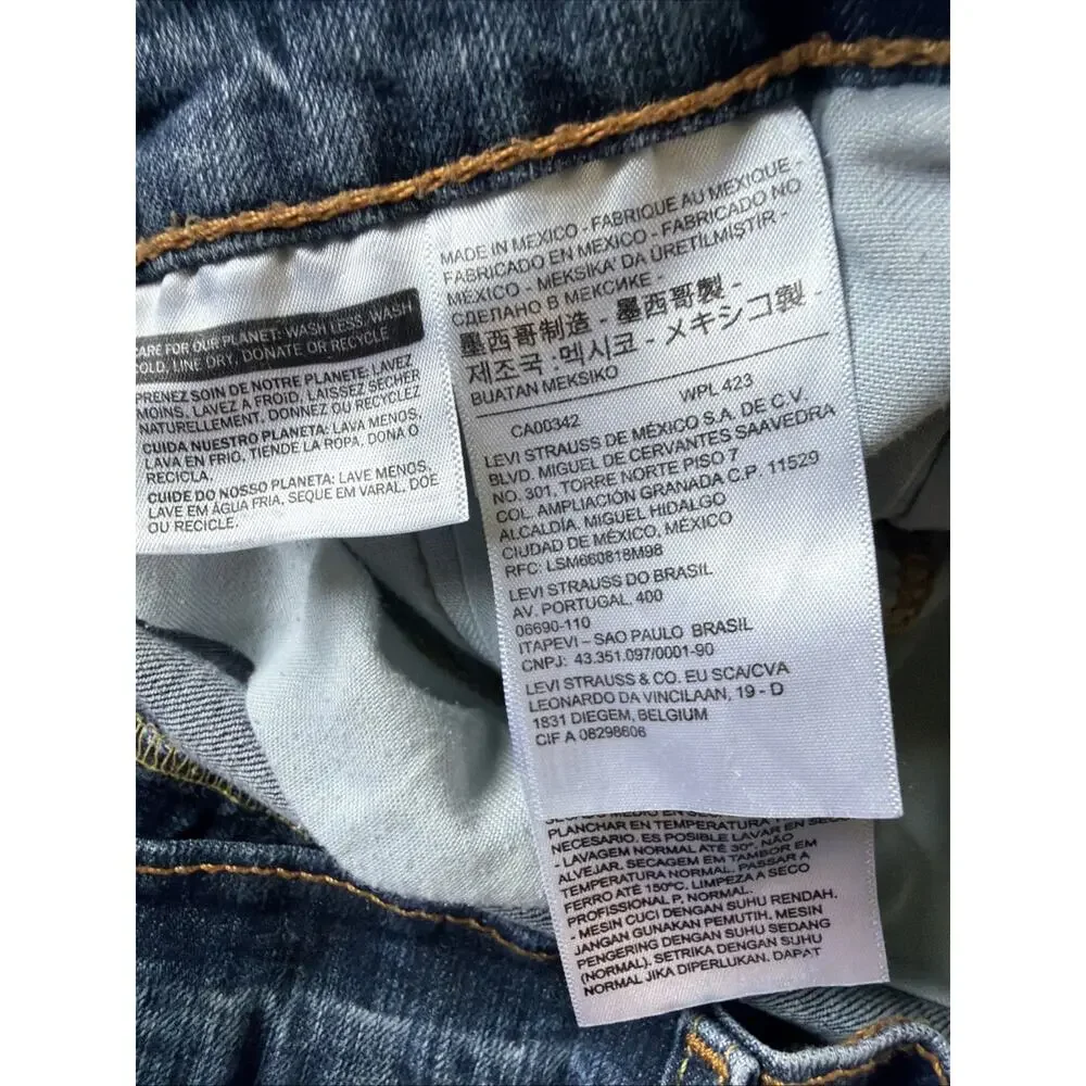 Vintage Levi's 505 Straight Leg Jeans Men's 36x32 Blue Denim Americana Western